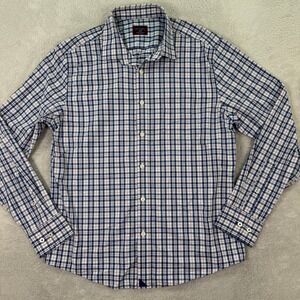 UNTUCKit Macul Slim Fit Plaid Long Sleeve Button Down Shirt Men's Large Nylon